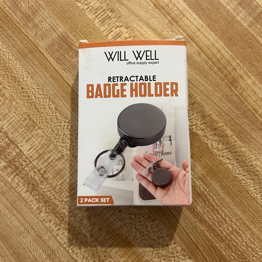 Will Well Retractable Badge Holder 2 Pack